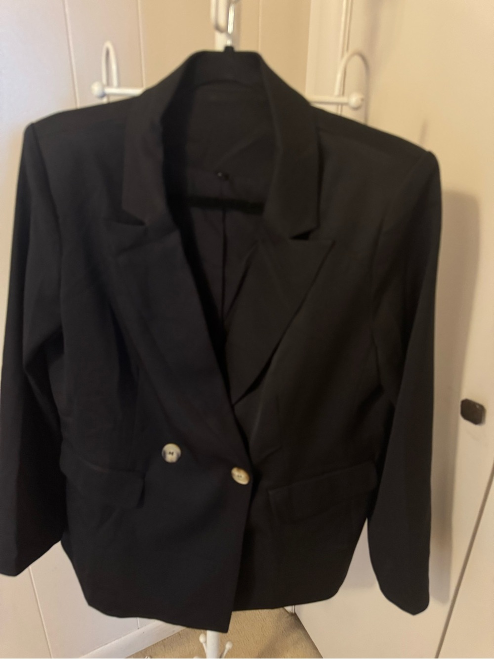 Classic Black Women's Blazer - Timeless Tailored Jacket